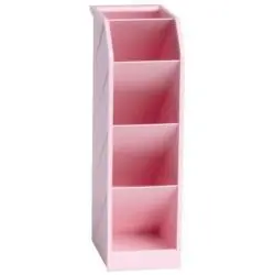 PRZYBORNIK NA BIURKO RÓŻOWY NA DŁUGOPISY I AKCESORIA