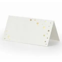 WINIETKI NA STÓŁ ZŁOTE WIZYTÓWKI NA WESELE I PRZYJĘCIE 10 SZTUK