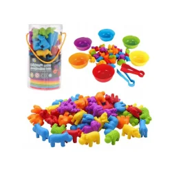 SORTER ZWIERZĘTA 36 EL EDUKACYJNY DLA DZIECI LEANTOYS 3+