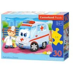 PUZZLE 30 ELEMENTÓW KARETKA I DOKTOR CASTORLAND 4+