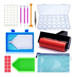 AKCESORIA DO HAFTU DIAMENTOWEGO ZESTAW NARZĘDZI DIAMOND PAINTING 8W1