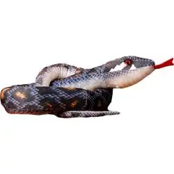 3. PLUSZOWY WĄŻ 170 CM SZARY DUŻA MASKOTKA DLA DZIECI LEANTOYS 3+