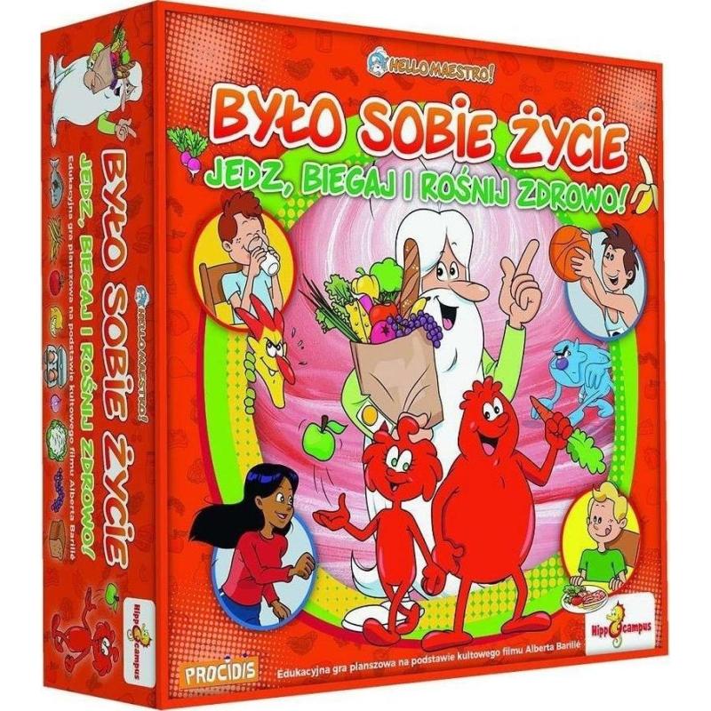 BYŁO SOBIE ŻYCIE: JEDZ BIEGAJ I ROŚNIJ ZDROWO! EDUKACYJNA GRA PLANSZOWA 7+