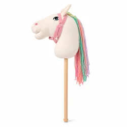 HOBBY HORSE KOŃ NA KIJU BIAŁY DLA DZIECI