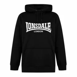 CZARNA BLUZA Z KAPTUREM ROZMIAR L LONSDALE