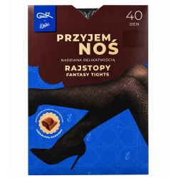 RAJSTOPY WZORZYSTE 40 DEN DARK CHOCO ROZMIAR 3-M GATTA