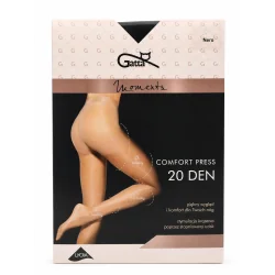 RAJSTOPY COMFORT PRESS CZARNE 20 DEN ROZMIAR 3-M GATTA