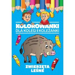 ZWIERZĘTA LEŚNE. KOLOROWANKI DLA KOLEGI I KOLEŻANKI