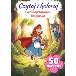 CZERWONY KAPTUREK, ROSZPUNKA. CZYTAJ I KOLORUJ