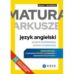 JĘZYK ANGIELSKI. MATURA. ARKUSZE. POZIOM PODSTAWOWY I ROZSZERZONY