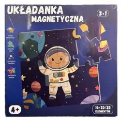UKŁADANKA MAGNETYCZNA PUZZLE 3W1 KOSMOS 4+
