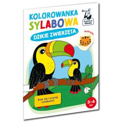 DZIKIE ZWIERZĘTA. KOLOROWANKA SYLABOWA. KAPITAN NAUKA 3-6 LAT