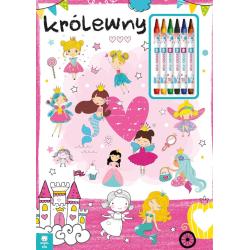 KRÓLEWNY. KOLOROWANKA Z KREDKAMI