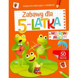 ZABAWY DLA 5-LATKA. WZOROWY MALUCH. KSIĄŻECZKA EDUKACYJNA Z NAKLEJKAMI
