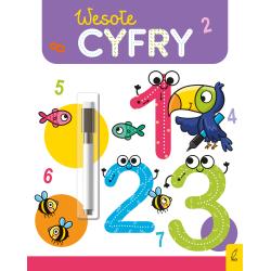 WESOŁE CYFRY. FLAMASTER SUCHOŚCIERALNY. WESOŁA NAUKA