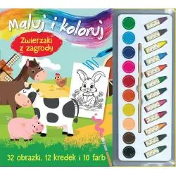 ZWIERZAKI Z ZAGRODY. MALUJ I KOLORUJ