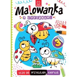 MALOWANKA Z CYFERKAMI. UCZĘ SIĘ, PRZYKLEJAM, KOLORUJĘ