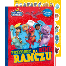 PRZYGODY NA DINO RANCZO. DINO RANCH. ACTIVITY Z NAKLEJKAMI