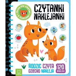 CZYTANKI NAKLEJANKI. UCZĘ SIĘ CZYTAĆ Z LISKIEM. RODZIC CZYTA DZIECKO NAKLEJA