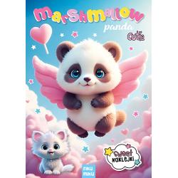 PANDA. MARSHMALLOW. KOLOROWANKA Z NAKLEJKAMI