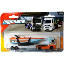 CIĘŻARÓWKA MERCEDES-BENZ Z ŁODZIĄ MAJORETTE 3+