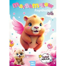 KAPIBARA. MARSHMALLOW. KOLOROWANKA Z NAKLEJKAMI