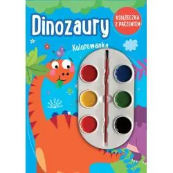 DINOZAURY. KOLOROWANKA Z FARBKAMI