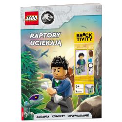 II gatunek LEGO JURASSIC WORLD. RAPTORY UCIEKAJĄ! + FIGURKA 6+ II GATUNEK