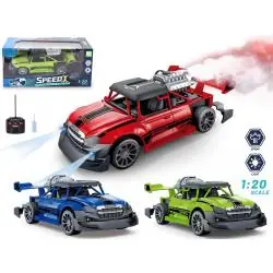 ZDALNIE STEROWANE AUTO 1:20 Z FUNKCJĄ DYM I ŚWIATŁA 3+