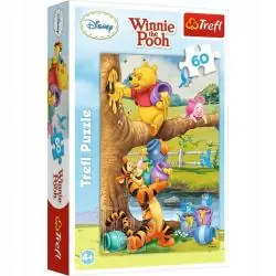 PUZZLE KUBUŚ PUCHATEK 60 ELEMENTÓW TREFL 4+