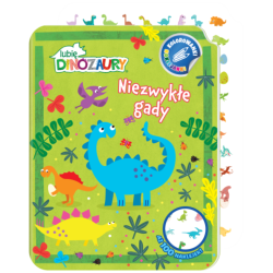 NIEZWYKŁE GADY. LUBIĘ DINOZAURY. KOLOROWANKI NAKLEJANKI. CZĘŚĆ 1