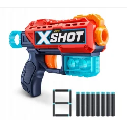 X-SHOT PISTOLET BLASTER KICKBACK + 8 STRZAŁE KZURU 8+
