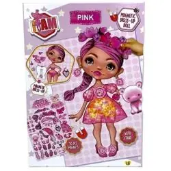 I AM PINK LALKA + MAGNETYCZNE UBRANKA 50 ELEMENTÓW