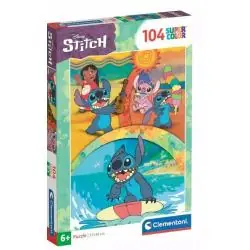 PUZZLE STITCH DISNEY 104 ELEMENTY CLEMENTONI 6+