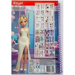 KAYET KSIĄŻECZKA DLA DZIEWCZYNEK FASHION GIRL 3+