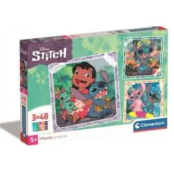 PUZZLE STITCH 3X48 SUPER KOLOR CLEMENTONI 5+