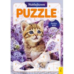 SŁODKIE KOTKI. NAKLEJKOWE PUZZLE
