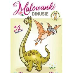 DINUSIE. MALOWANKI Z NAKLEJKAMI