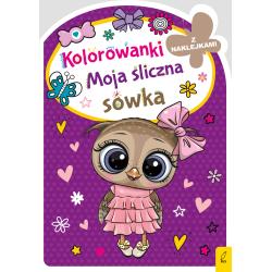 MOJA ŚLICZNA SÓWKA. KOLOROWANKA Z NAKLEJKAMI