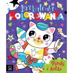 PIESKI I KOTKI. BROKATOWA KOLOROWANKA