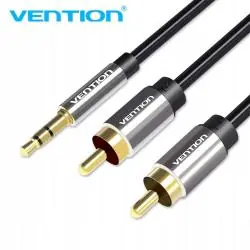 KABEL AUDIO 3,5 MM NA 2RCA VENTION 1M CZARNY