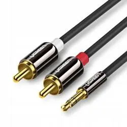 KABEL AUDIO AV116 MINI JACK 3,5 MM DO 2 RCA 1,5M UGREEN