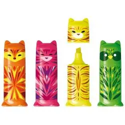 ZAKREŚLACZE FLUO PEPS POCKET MINI FRIENDS 4 KOLORY MAPED