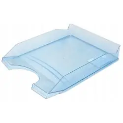 PÓŁKA NA DOKUMENTY OFFICE PRODUCTS NIEBIESKA TRANSPARENTNA