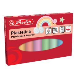 PLASTELINA PASTELOWA 8 KOLORÓW HERLITZ
