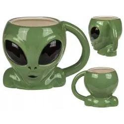 KUBEK CERAMICZNY OBCY UFO GŁOWA UFOLUDKA 380 ML