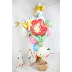 BALON FOLIOWY KURKA BIAŁA FARMERSKA 48×60 CM