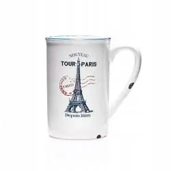 KUBEK PORCELANOWY RETRO PARIS 380 ML VINTAGE STYLE