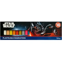 PLASTELINA KWADRATOWA STAR WARS 18 KOLORÓW ST. MAJEWSKI