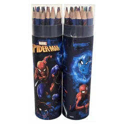 KREDKI OŁÓWKOWE W TUBIE SPIDER-MAN 24 KOLORY ST. MAJEWSKI